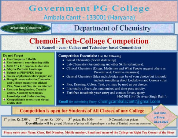 Chemistry online Competition